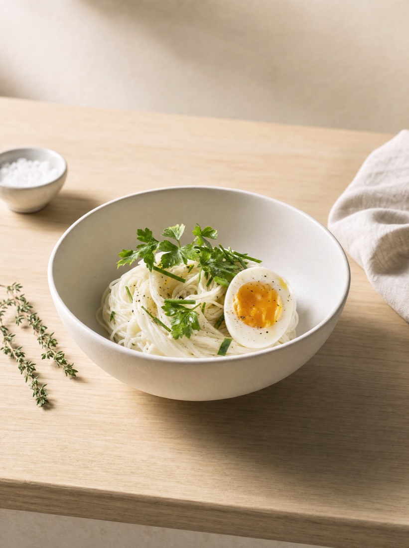 A clean breakfast bowl